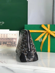 VENDÔME COSMETIC POUCH 17 IN BLACK GOYARDINE CANVAS AND CALFSKIN TRIM