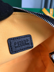 VENDÔME COSMETIC POUCH 17 IN BLACK GOYARDINE CANVAS AND CALFSKIN TRIM