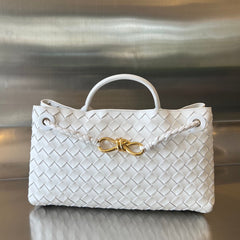 SMALL ANDIAMO 29 IN WHITE LAMBSKIN