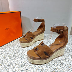 ELDA ESPADRILLE 80 BROWN SUEDE