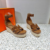 ELDA ESPADRILLE 80 BROWN SUEDE