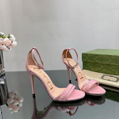 GG 105 HIGH HEEL SANDAL LIGHT PINK LAMBSKIN