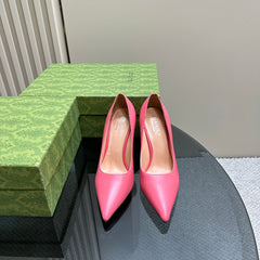 GG 105 BASIC HIGH HEEL HOT PINK LAMBSKIN