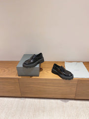BALENCIAGA 25S LOAFERS IN BLACK CALFSKIN