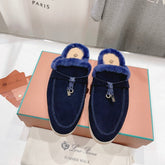 LP CHARMS WALK BABOUCHE LOAFERS INDIGO FLEECE