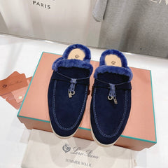 LP CHARMS WALK BABOUCHE LOAFERS INDIGO FLEECE