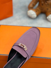 0Z Mule Purple Silk Thick Cloth/Sheepskin
