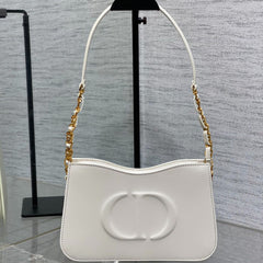 HOBO SIGNATURE 23 BAG IN WHITE LAMBSKIN