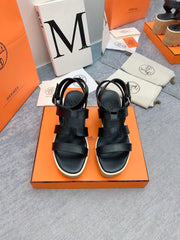 HAVANE 30 SANDAL IN BLACK CALFSKIN