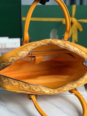 AMBASSADE DOCUMENT CASE 35 IN YELLOW GOYARDINE CANVAS