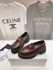 CHUNKY LOAFER IN PENNY BROWN POLISHED BULLSKIN