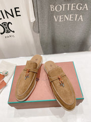 LP CHARMS WALK BABOUCHE LOAFERS COPPER SUEDE