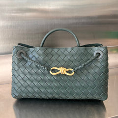 SMALL ANDIAMO 29 IN DARK GREEN LAMBSKIN