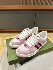 GG WOMEN'S SCREENER TRAINER LIGHT PINK CALFSKIN