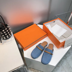 Lena Mule Blue Denim