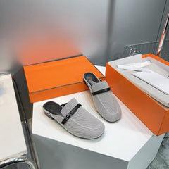 Lena Mule Gray Denim