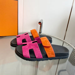 Chypre Sandal Rose Chapas / Orange Suede