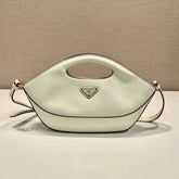 DUMPLING BAG 30 IN WHTE CALFSKIN