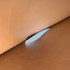 LARGE CASSETTE POUCH 35 IN BURNT SIENNA CALFSKIN