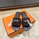 GABRIEL SANDAL CHOCOLATE SUEDE