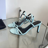 HIGH HEEL 65MM IN SKY BLUE CALFSKIN