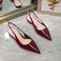 GG Signoria Ballet Flat red wine