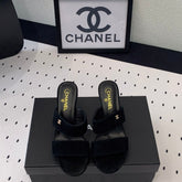 MULES black LAMBSKIN