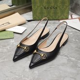 GG Flat Sandals black