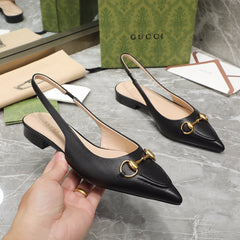GG Flat Sandals black