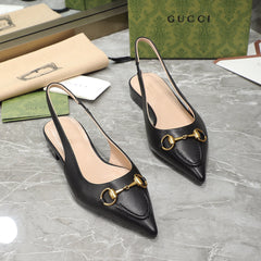 GG Flat Sandals black