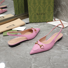GG Flat Sandals pink