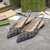 GG Flat Sandals Grey caro