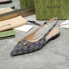 GG Flat Sandals Grey caro