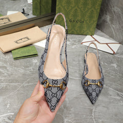 GG Flat Sandals Grey caro