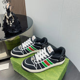 GG Screener With Web Neoprene Low Top Sneakers Black