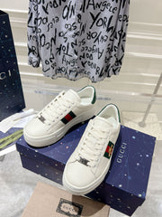 GG ACE 30 SUPREME TRAINER WHITE CALFSKIN