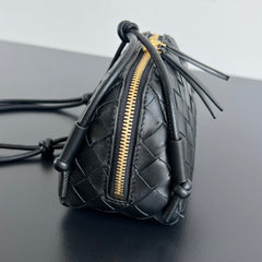 CONCERT POUCH 18 IN BLACK LAMBSKIN