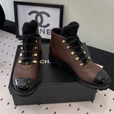 ANKLE BOOTS IN HICKORY BROWN CALFSKIN