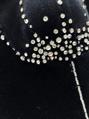 YSL 25S VELVET RHINESTONE DRESS STYLE 179