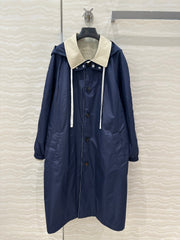 MIUMIU LONG HOODED JACKET 276222