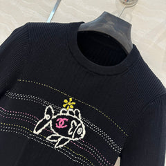 CC 25 T- shirt Black Wool