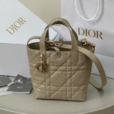 MINI TOUJOURS BUCKET BAG 18 IN BEIGE CANNAGE CALFSKIN