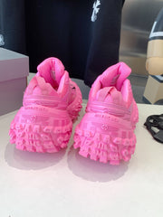CHUNKY SNEAKERS IN PINK MIX BLACK POLYURETHANE, POLYESTER AND NYLON