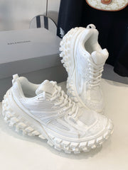 CHUNKY SNEAKERS IN WHITE POLYURETHANE, POLYESTER AND NYLON