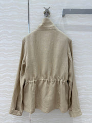 LP CLASSIC STAND-COLLAR LINEN JACKET