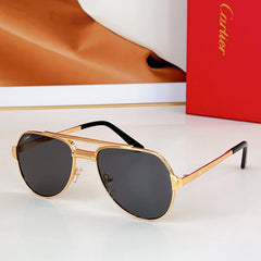 SANTOS AVIATOR FRAME SUNGLASSES CT0639S IN METAL