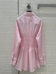 PRADA PREMIUM SHIRT DRESS WITH WAISTED DESIGN 276303