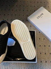 TRAINER LOW LACE-UP SNEAKER IN BLACK CANVAS