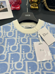 Dior 25 T-Shirt Light Blue Wool 232731