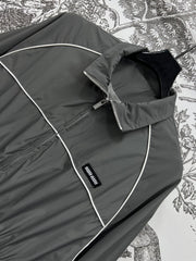 MIU 25S HOODED JACKET GREY IN NYLON 263119